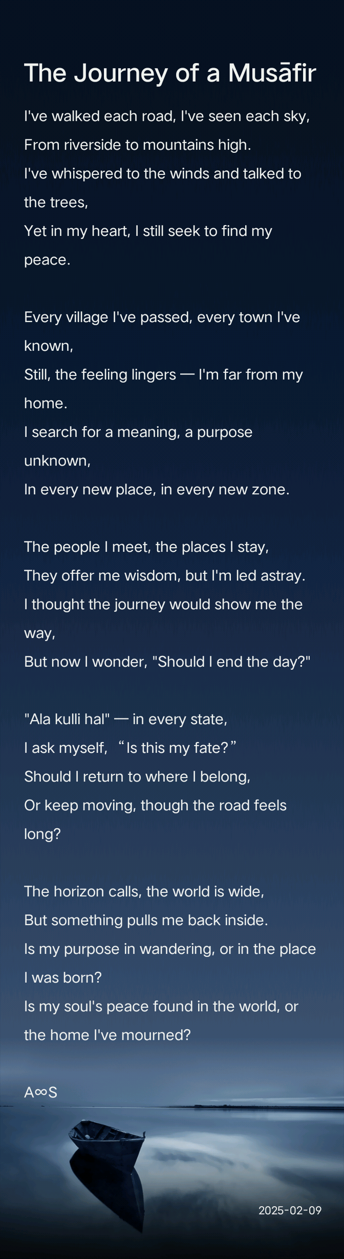 The Journey Of A Musāfir