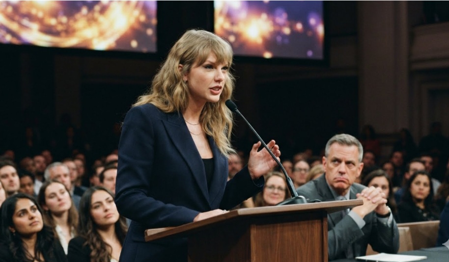 Taylor And Her President.