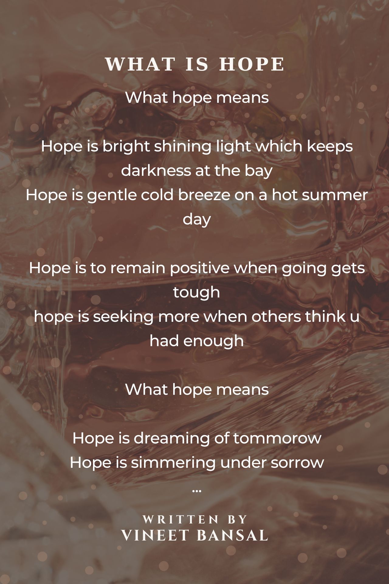 What Is Hope.................