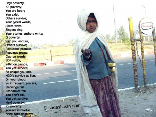 Hey Poverty O Poverty You Are Boon