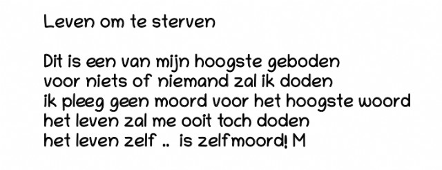 Leven Om Te Sterven
