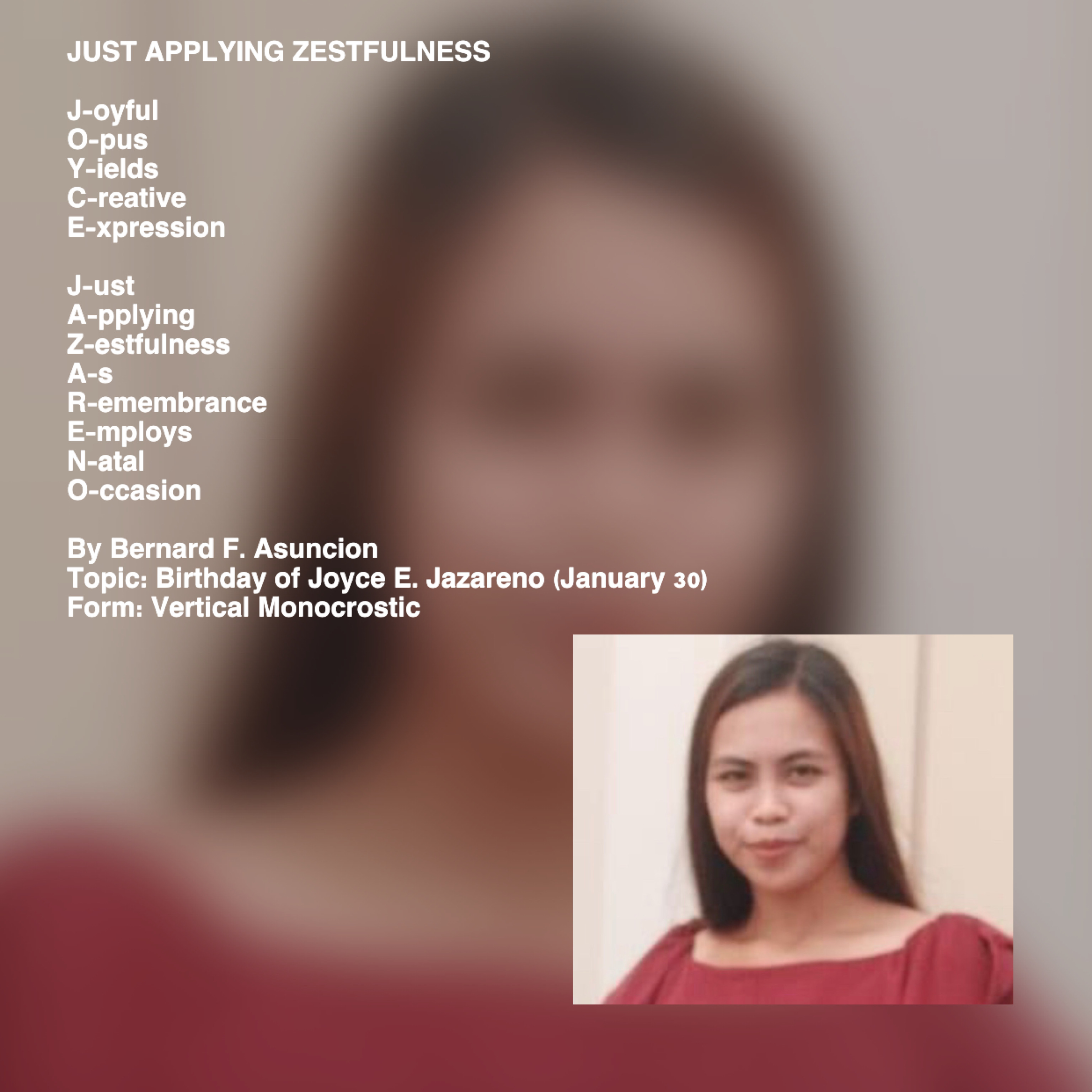 Just Applying Zestfulness