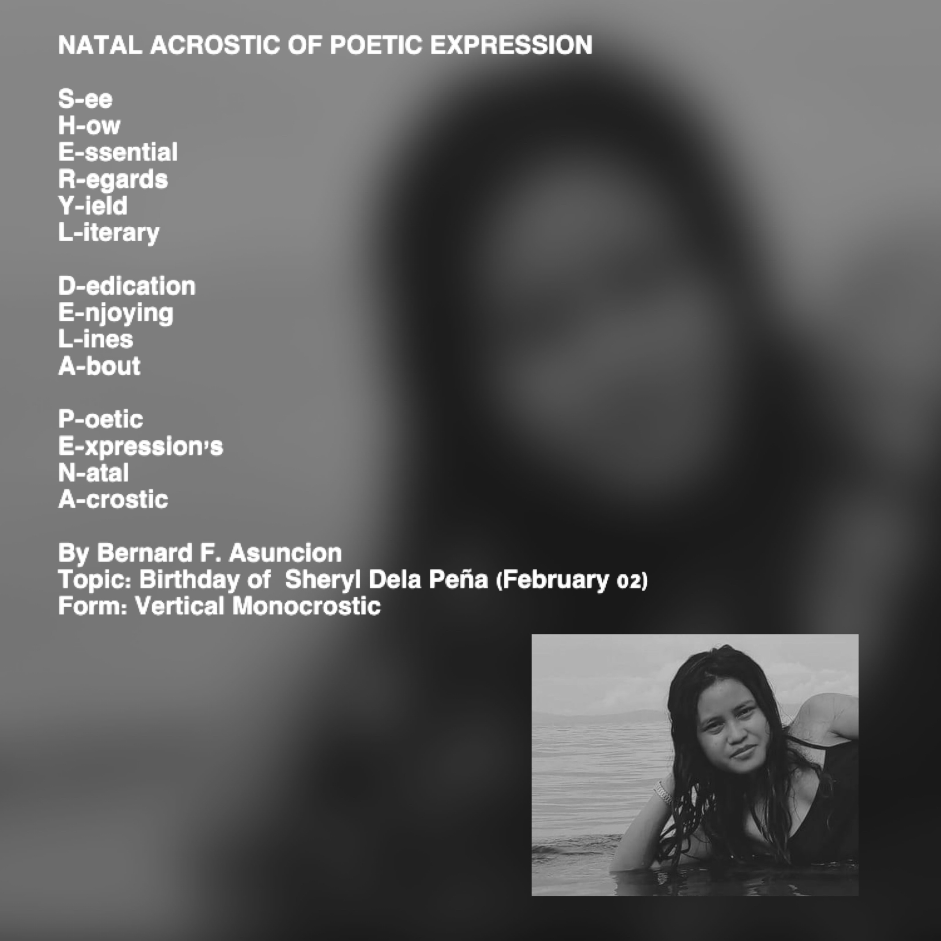 Natal Acrostic Of Poetic Expression