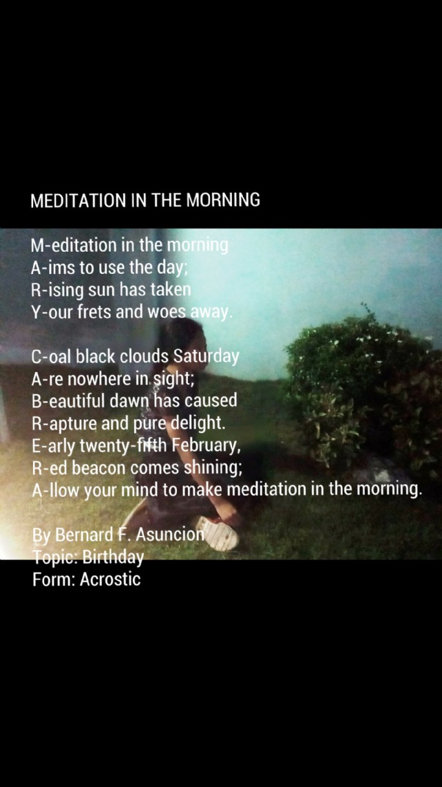 Meditation In The Morning