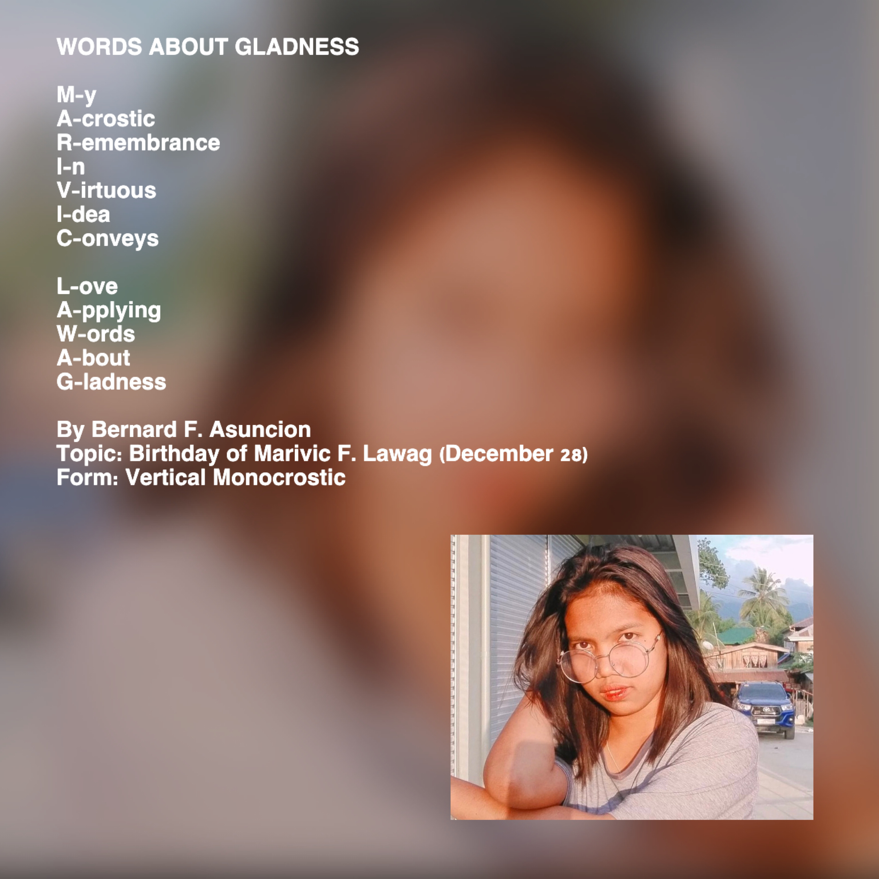 Words About Gladness