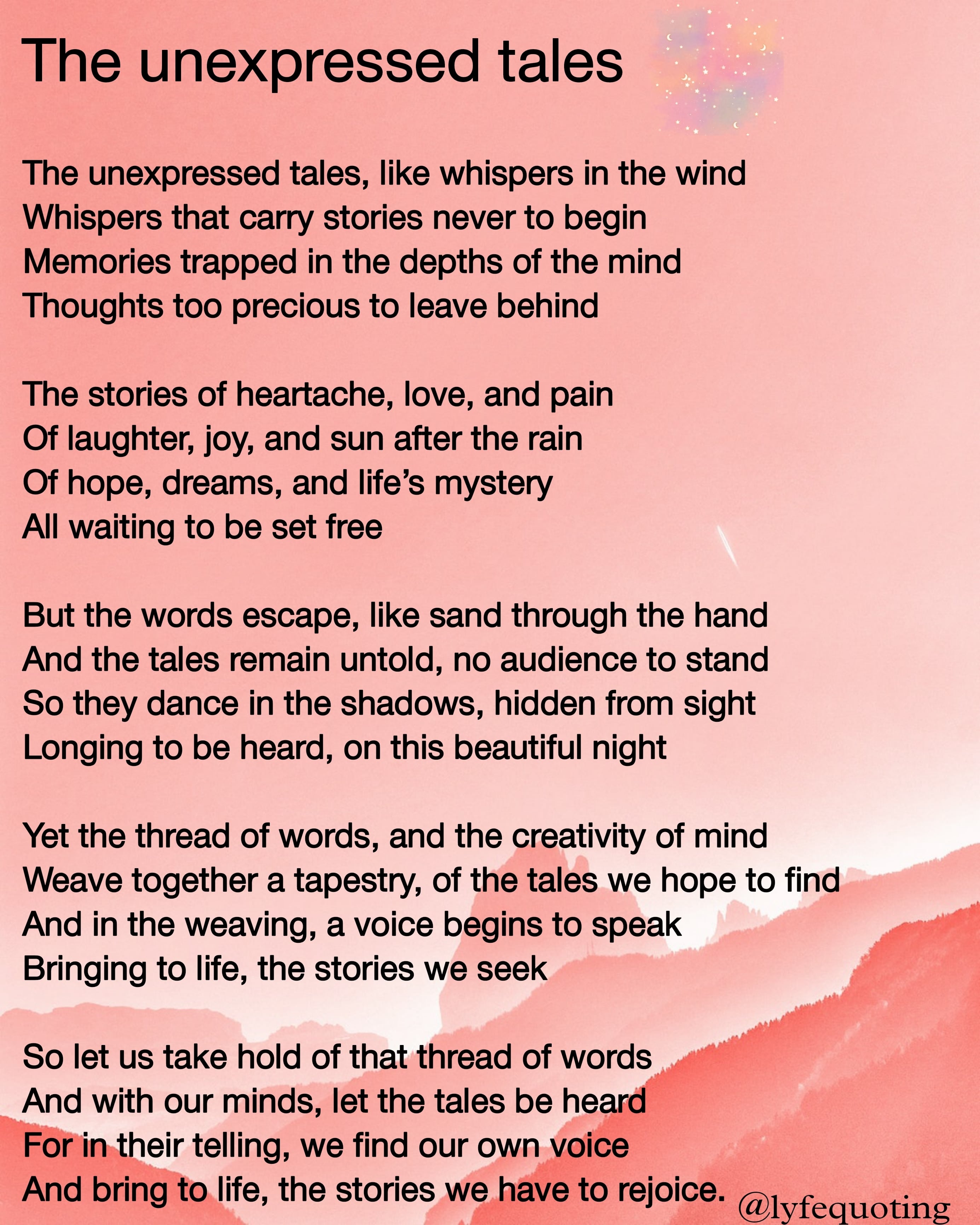 The Unexpressed Tales