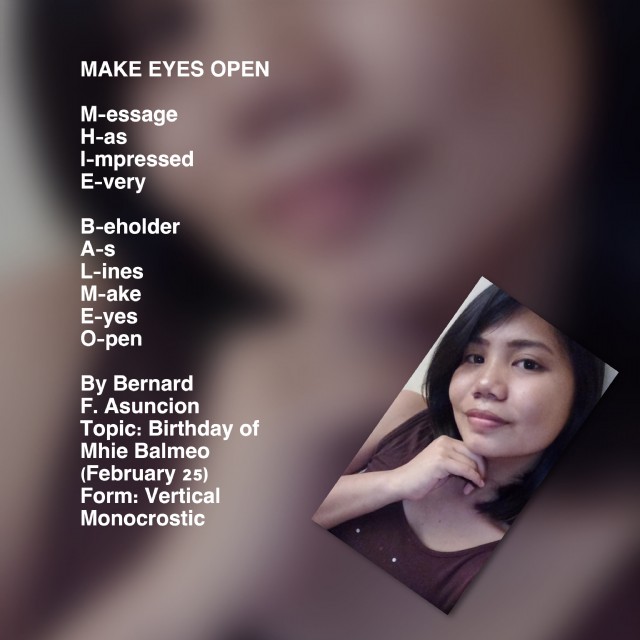 Make Eyes Open