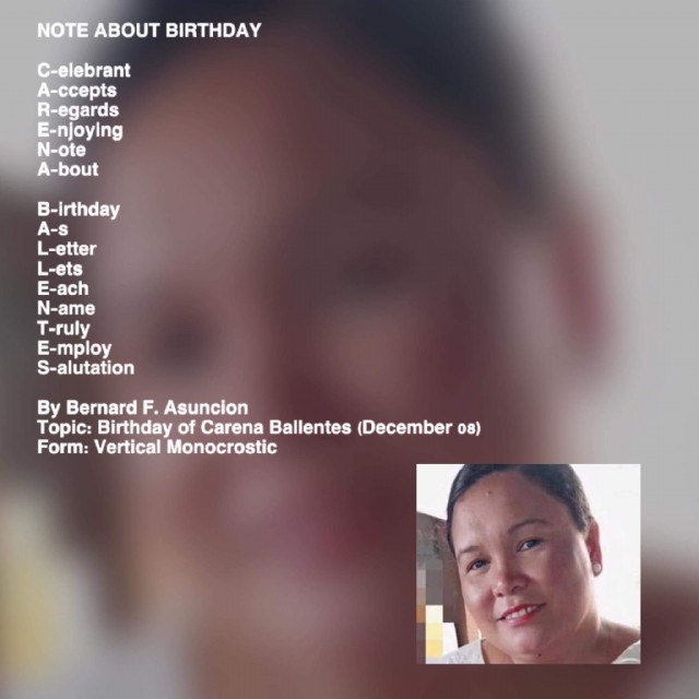 Note About Birthday