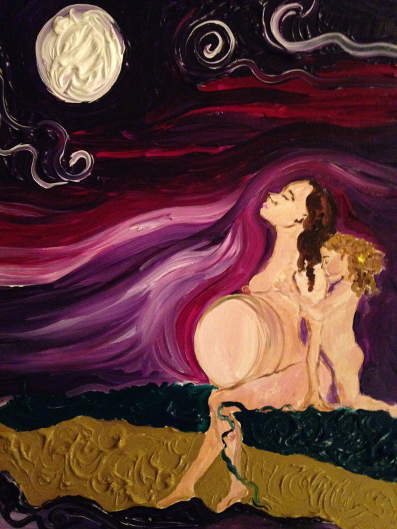Mother's Love Lights Up The Darkness Of Night.
