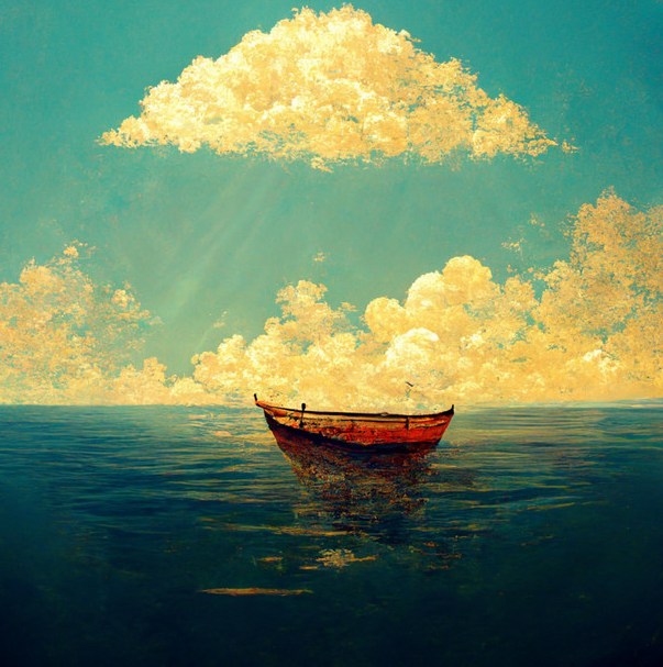 Emmanuel Katto - A Boat Beneath A Sunny Sky