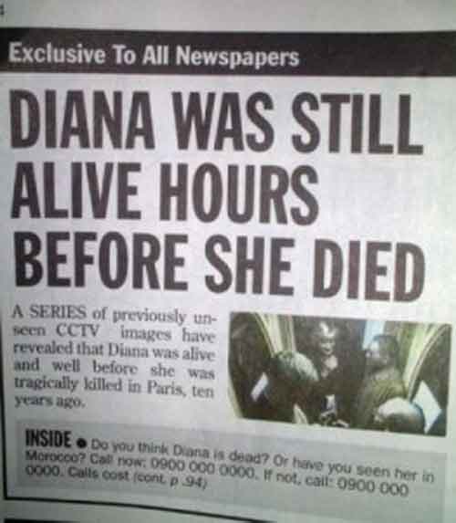 Princess Diana Alive (Limerick)