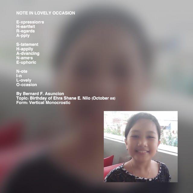 Note In Lovely Occasion
