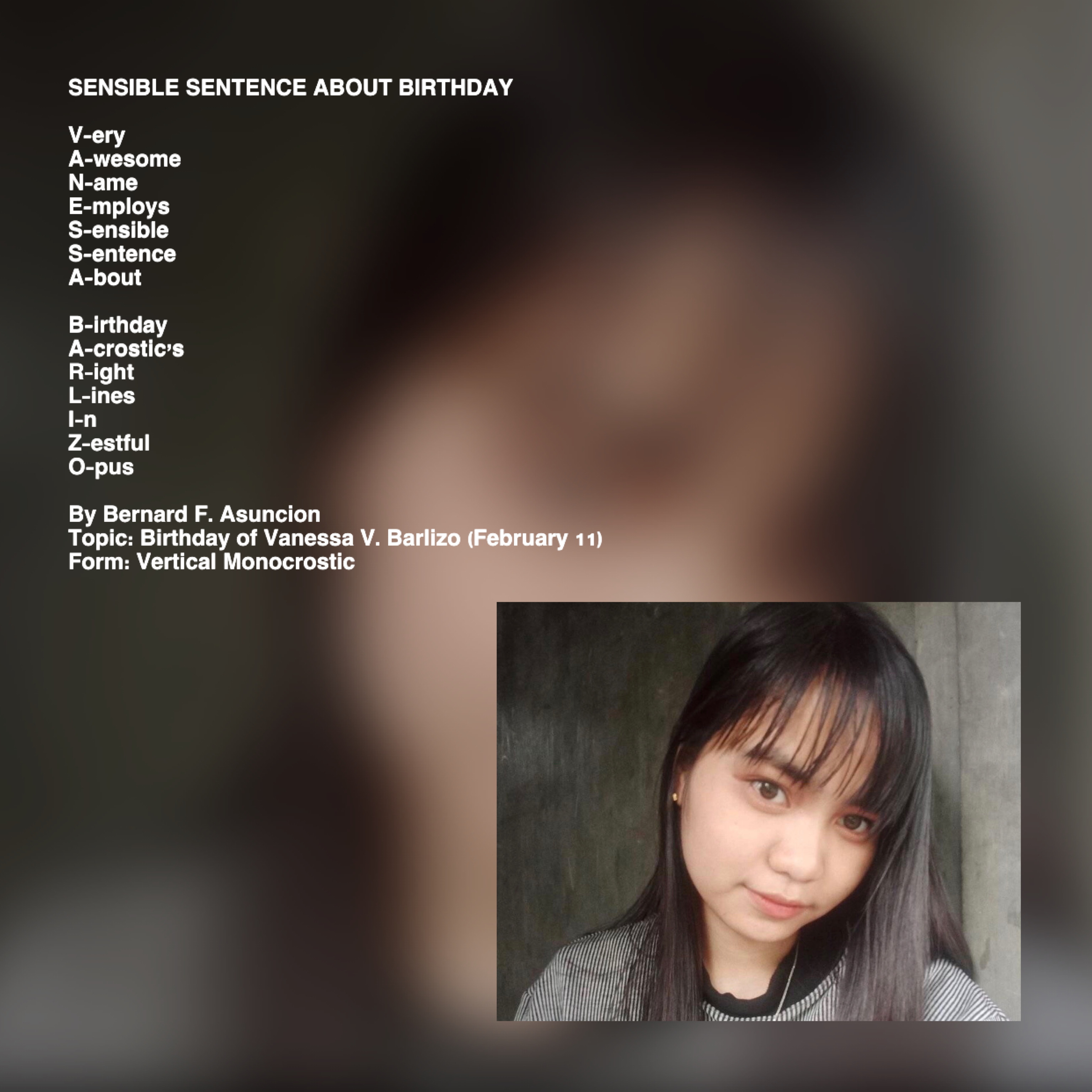 Sensible Sentence About Birthday