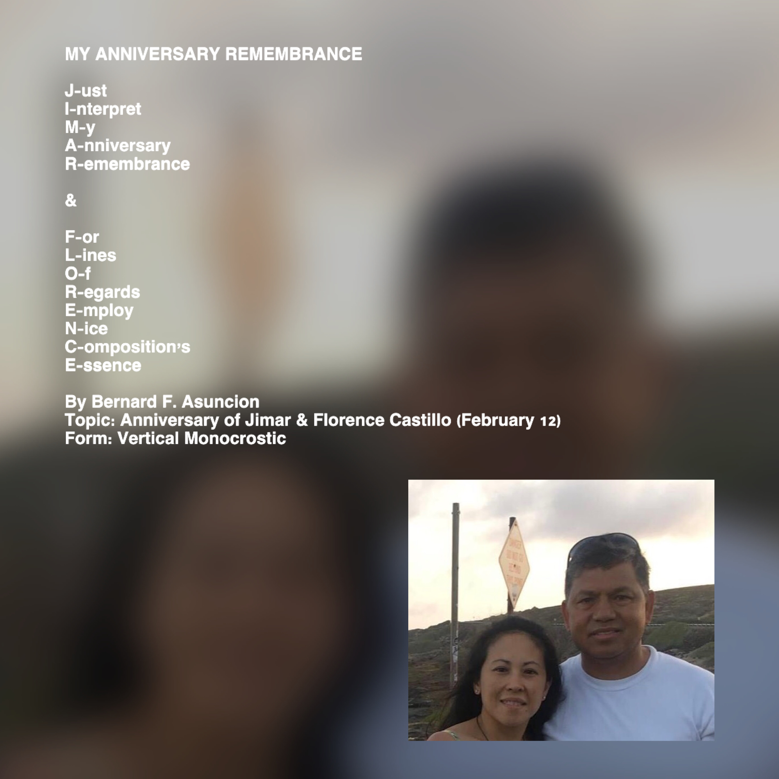 My Anniversary Remembrance