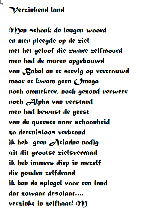 Verzinkend Land
