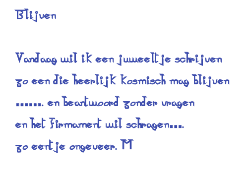 Blijven