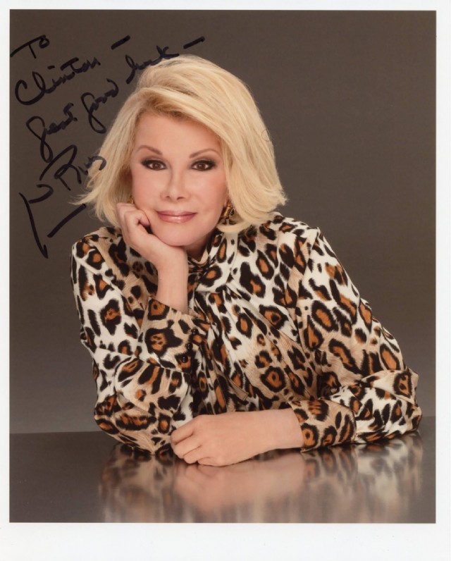 Autograph Muse Acrostic Name Joan Rivers