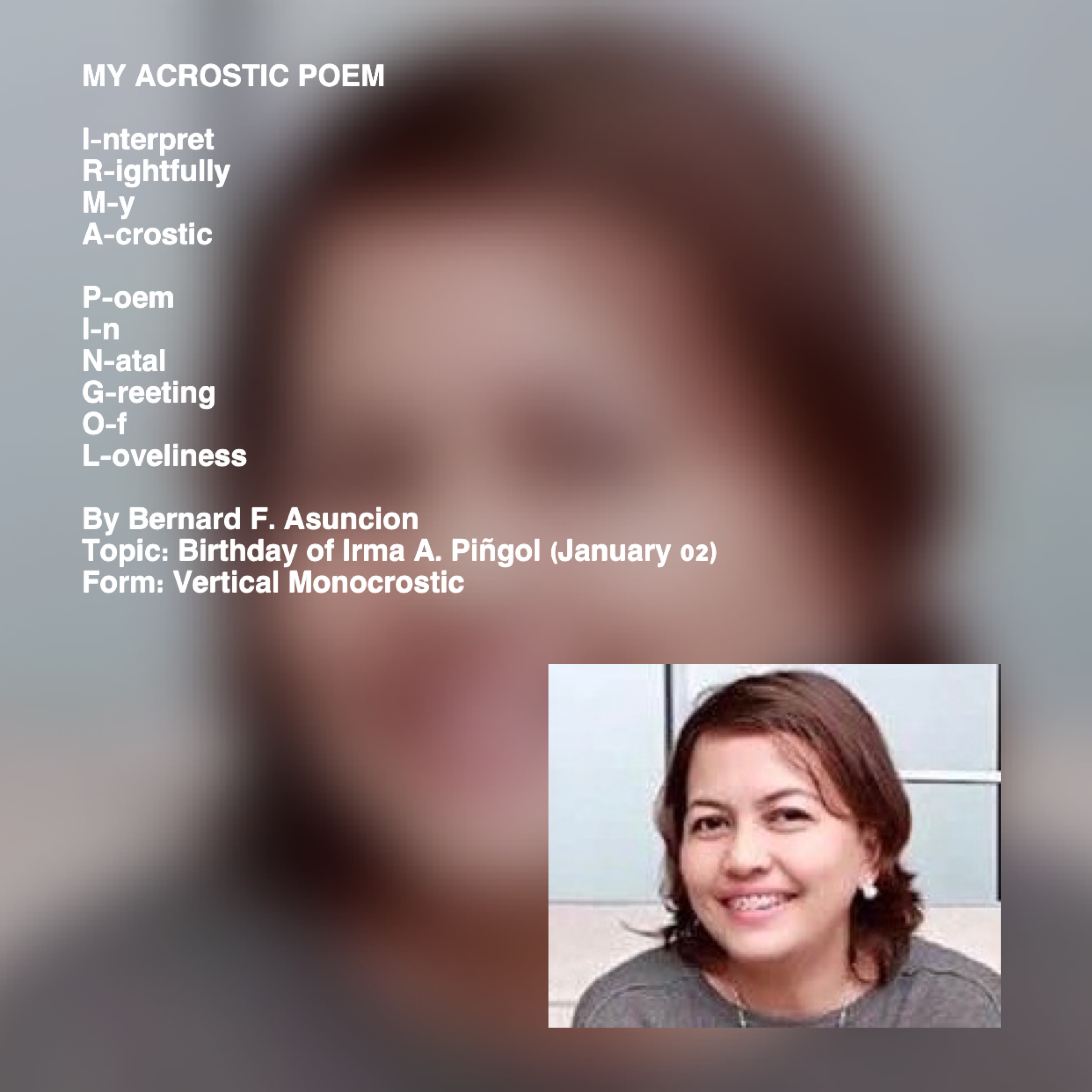 My Acrostic Poem
