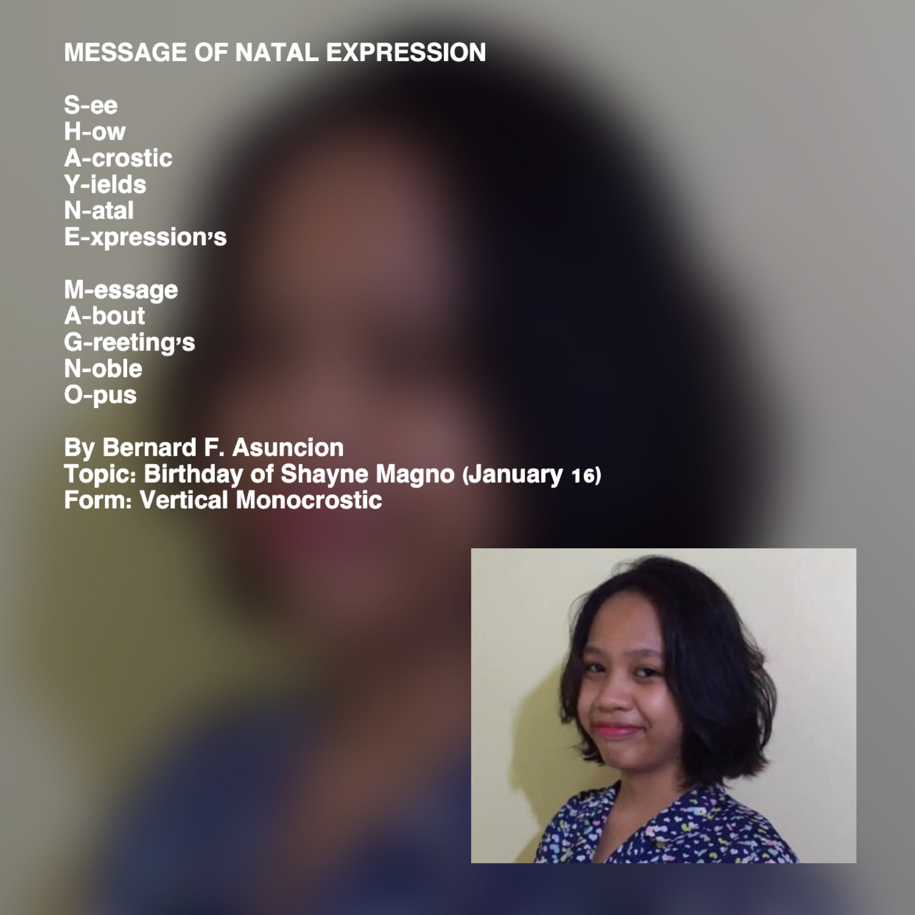 Message Of Natal Expression