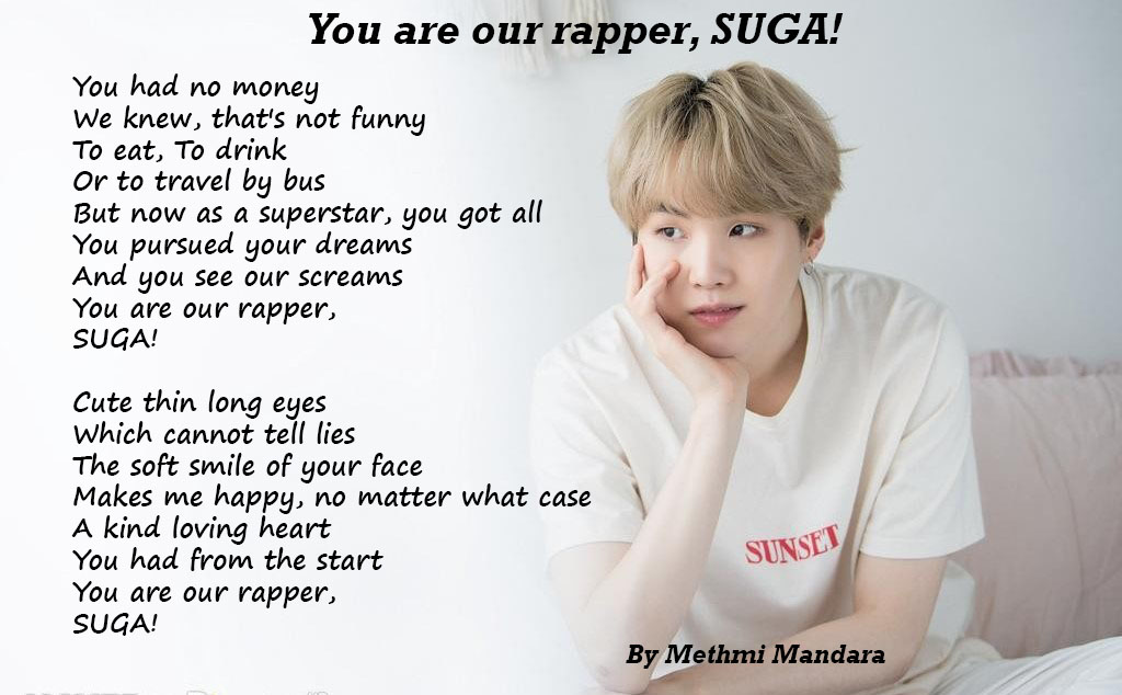 You Are Our Rapper, Suga!
