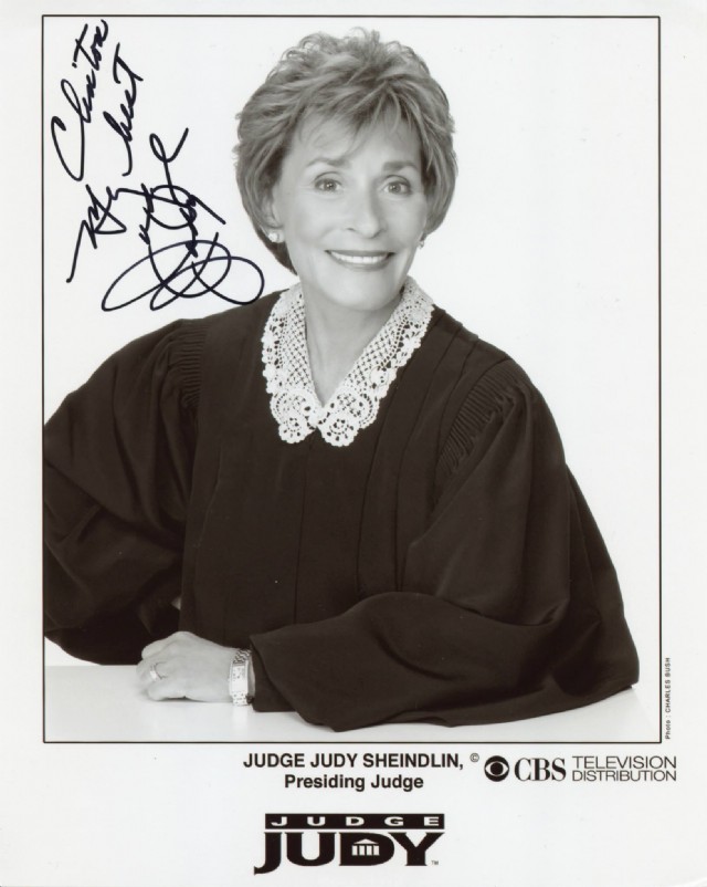 Autograph Muse Abc Name Judge Judy Sheindlin