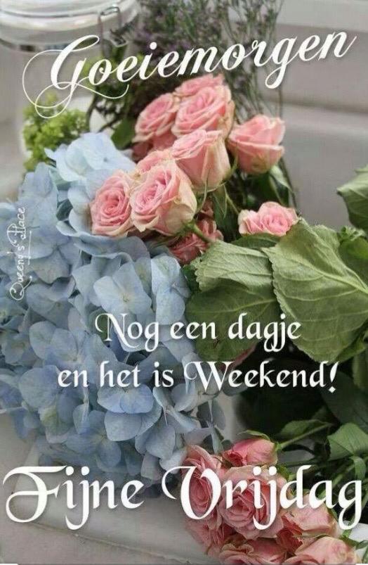 Goed Weekend Begint Op Vrijdag....