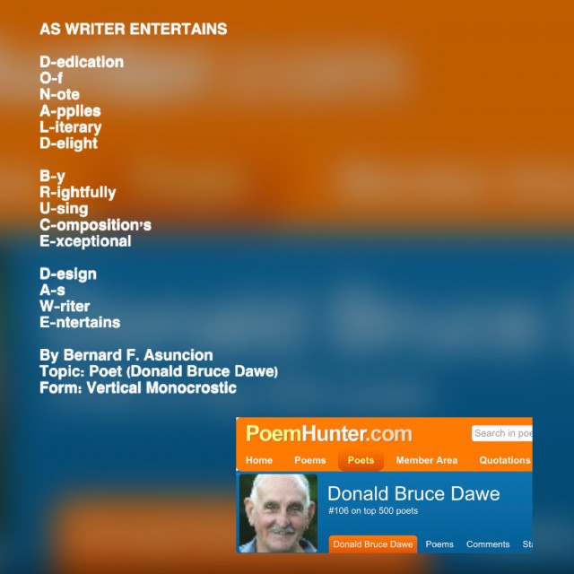 As Writer Entertains