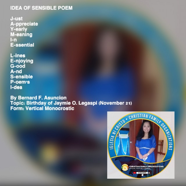 Idea Of Sensible Poem