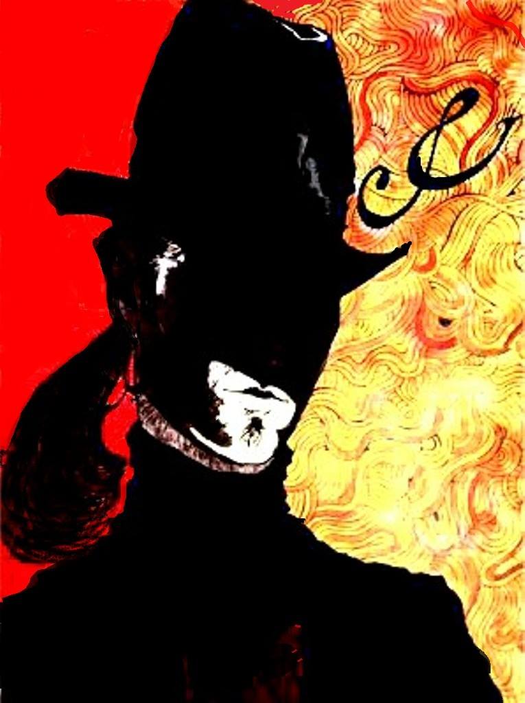 Self Portrait Of Artist Jrain Wearing Bailet Hobson Black Hat