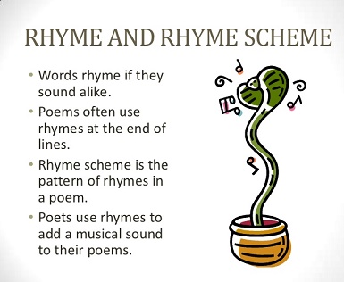 Rhyme Is To A Poem
