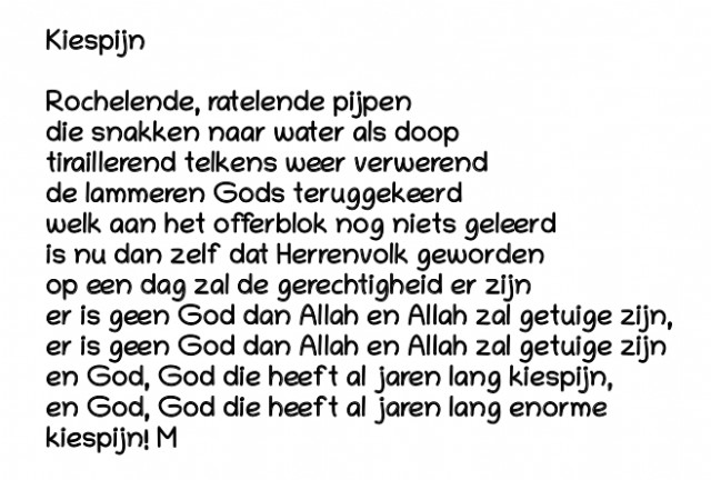 Kiespijn..