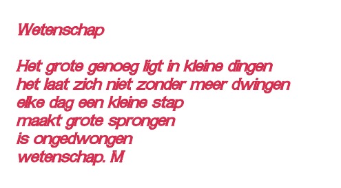 Wetenschap...