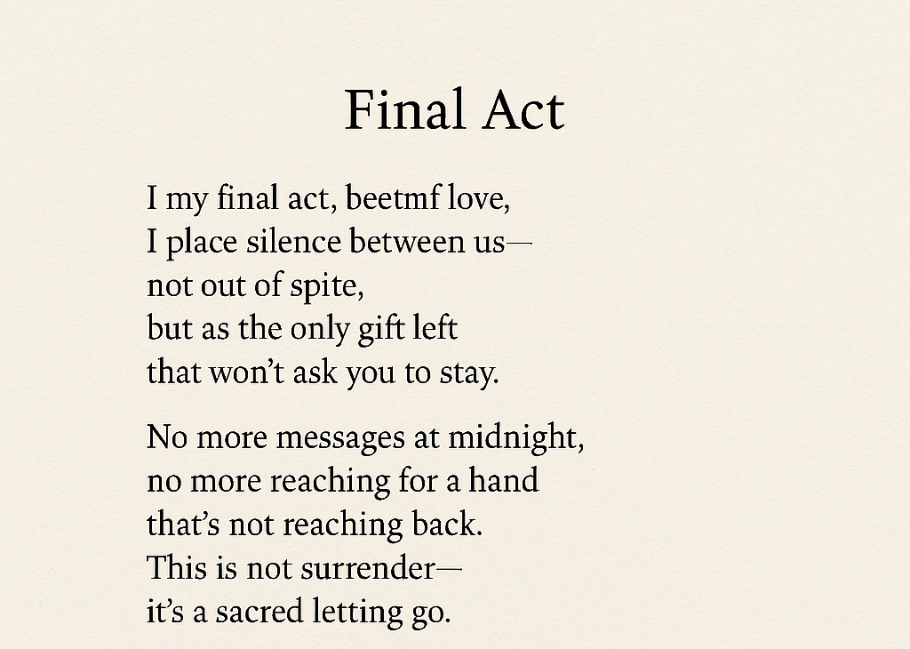 Final Act Of Love