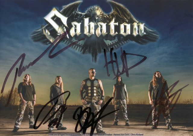 Autograph Muse Acrostic Name Sabaton