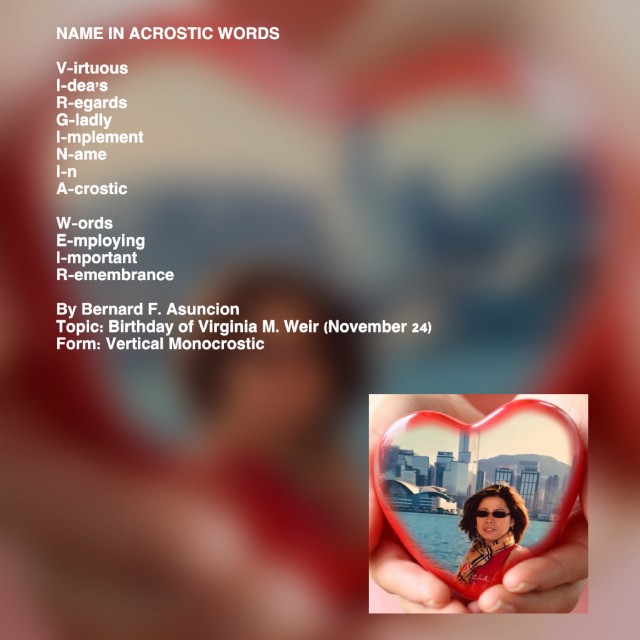 Name In Acrostic Words