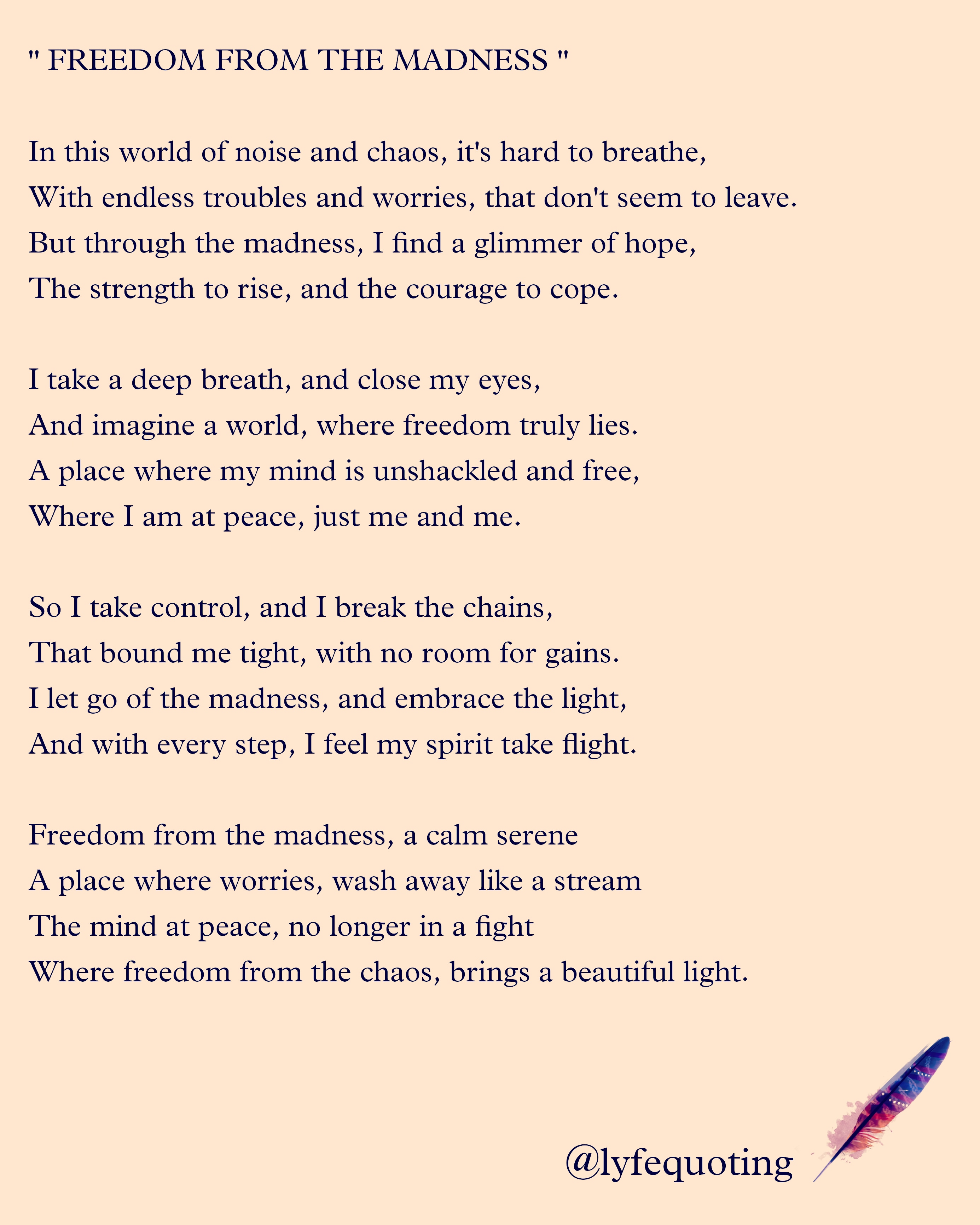 Freedom From The Madness