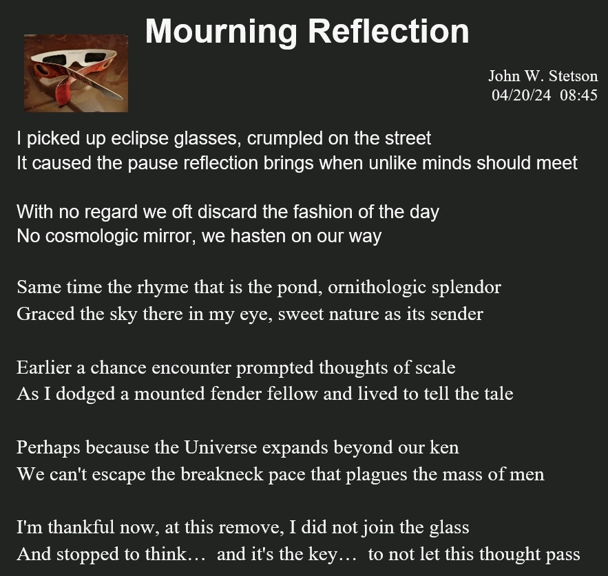 Mourning Reflection