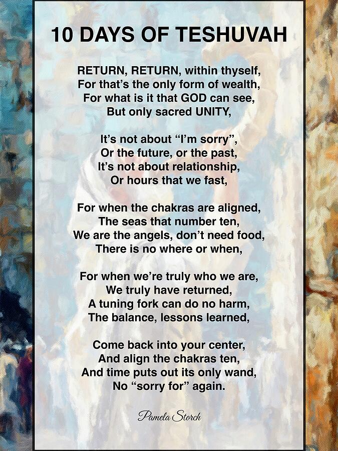 Ten Days Of Teshuvah Poem