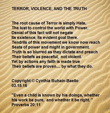 Terror, Violence, And The Truth (Iambic Pentameter)