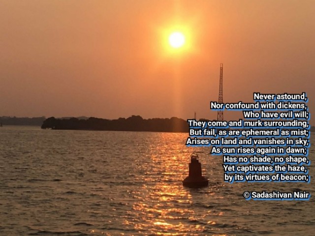 Mist Vanishes As Sun Rises