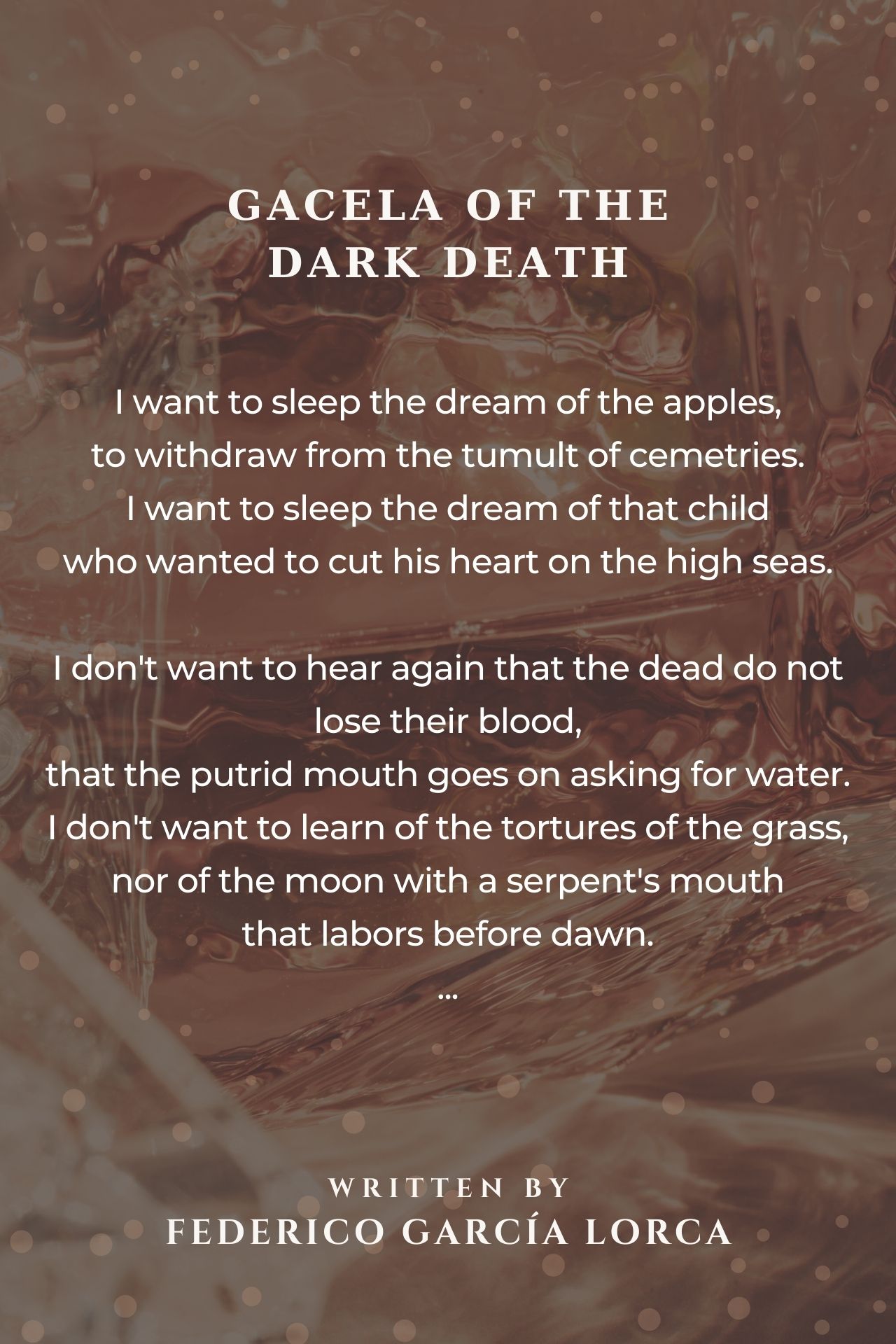 Gacela Of The Dark Death