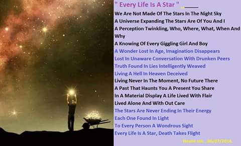 ' Every Life Is A Star '