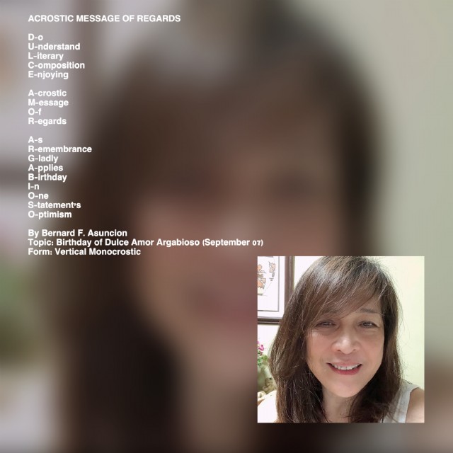 Acrostic Message Of Regards