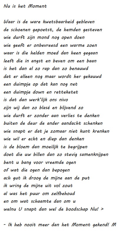 Nu Is Het Moment