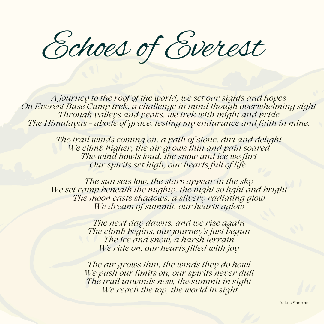 Echoes Of Everest: A Poetic Ascent