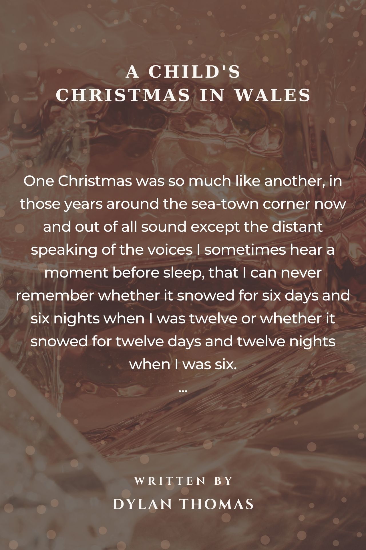 A Child's Christmas In Wales