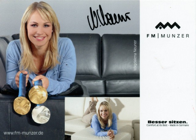 Autograph Muse Acrostic Name Magdalena Neuner