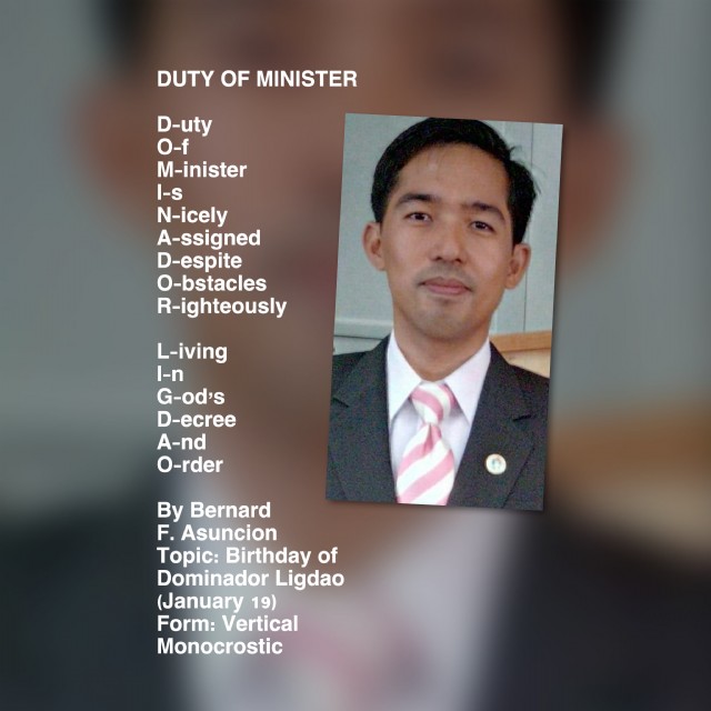 Duty Of Minister