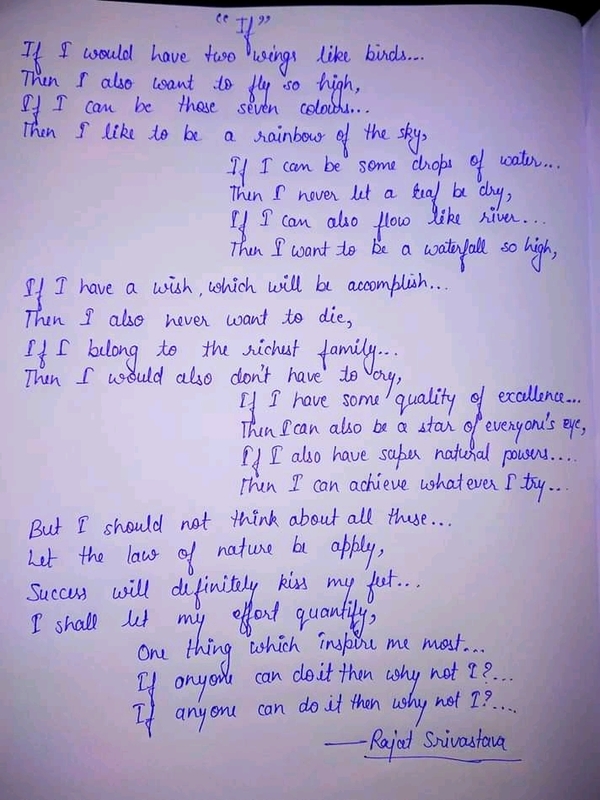 "If I Would Have Two Wings Like Birds"