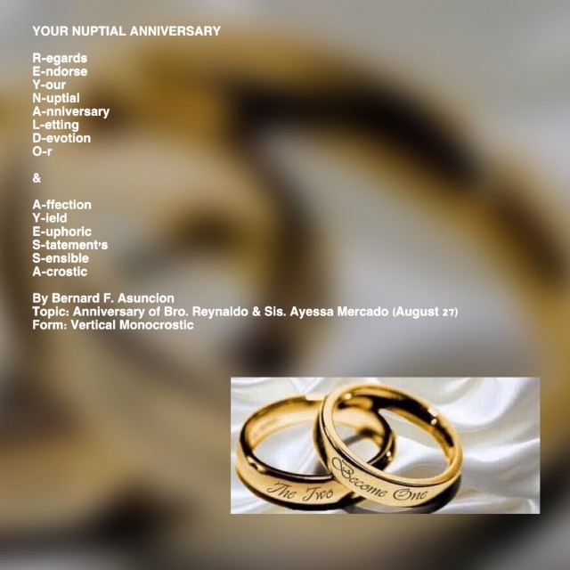 Your Nuptial Anniversary